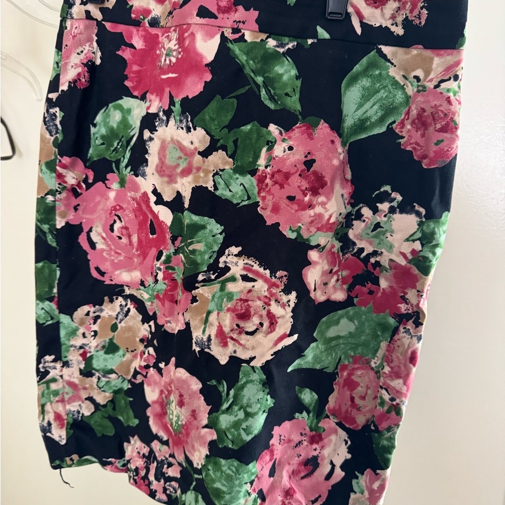 Talbots floral mini skirt